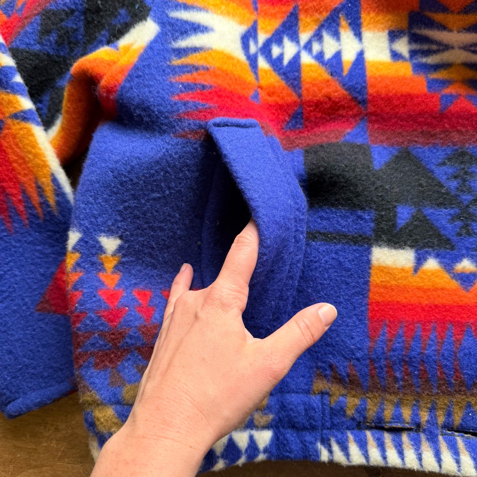 Womens Silverado Pendleton Chief Joseph Blanket Jacket Size M High Grade Blue image 9