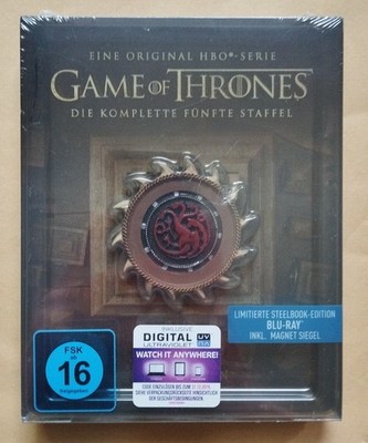 GAME OF THRONES: Die komplette 5. Staffel - Limitierte Steelbook-Edition - NEU