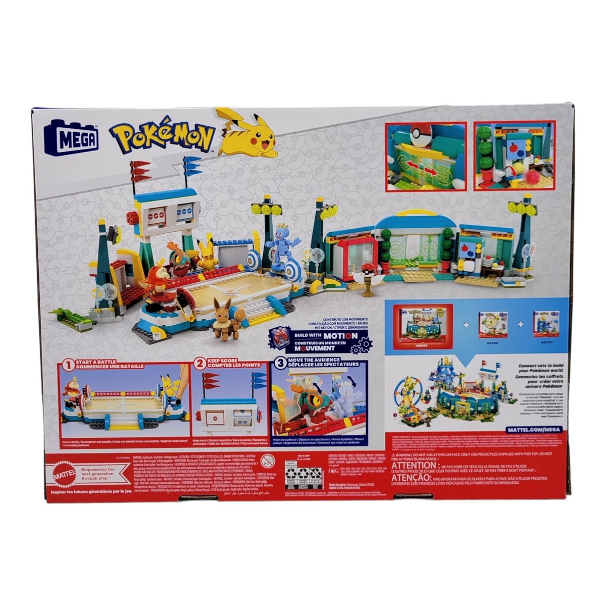 Mega Pokemon Training Stadium Toy Set HWR82 1107 Pieces Mega Pokemon Training Stadium Toy Set HWR82 1107 Pieces