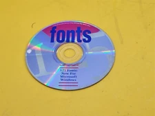 ⭐️⭐️⭐️⭐️⭐️ PC CD Disc GT Interactive Software Fonts (1995) For Microsoft Windows
