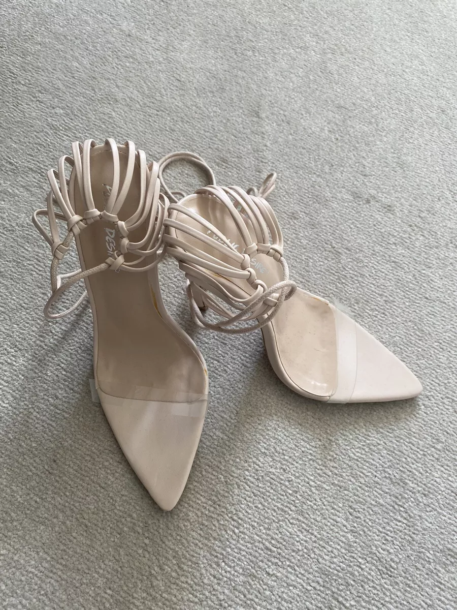 Public desire shop nude heels
