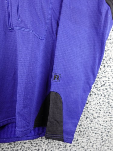 Vintage 90s Patagonia R1 Grid Fleece Quarter Zip Pullover Jacket Blue S Made USA - Picture 4 of 13
