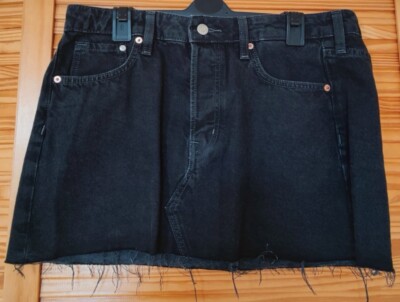 H&M Black Denim Skirt UK