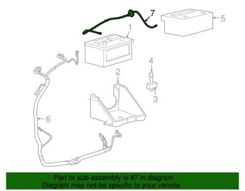 Genuine Ford Cable Assembly 4L3Z-14300-AAA - Image 2 of 2