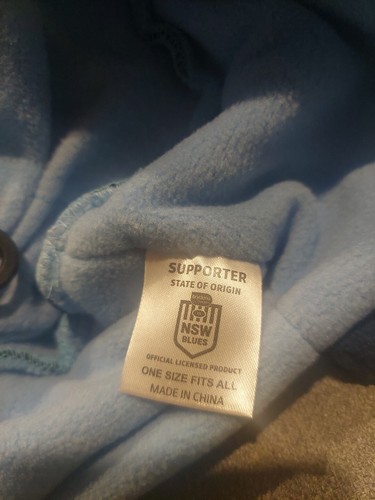 NRL NSW Blues State Of Origin Dreadlocks Beanie Warm Hat - Jersey Football - Picture 5 of 5