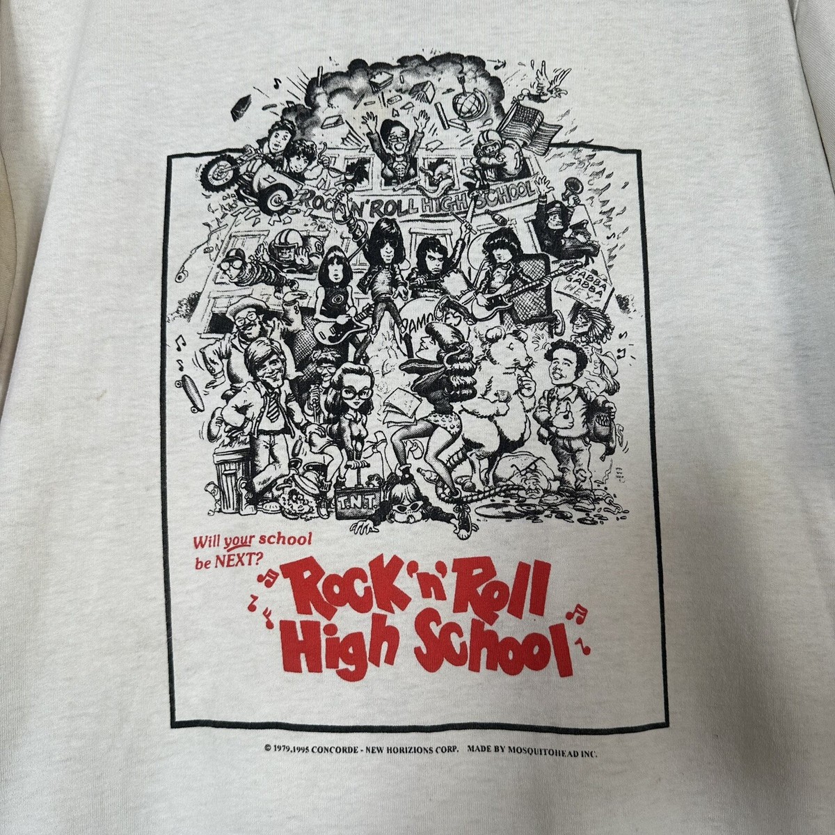 MOSQUITOHEAD VTG Ramones Rock N Roll High School Shirt Punk