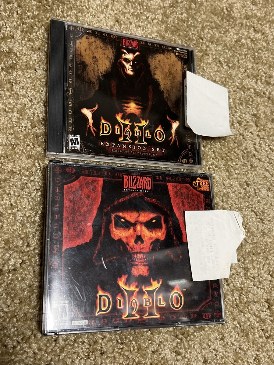Diablo II 2 with Expansion Set Lord of Destruction PC CD Video