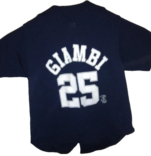 Jason Giambi Blue MLB Jerseys