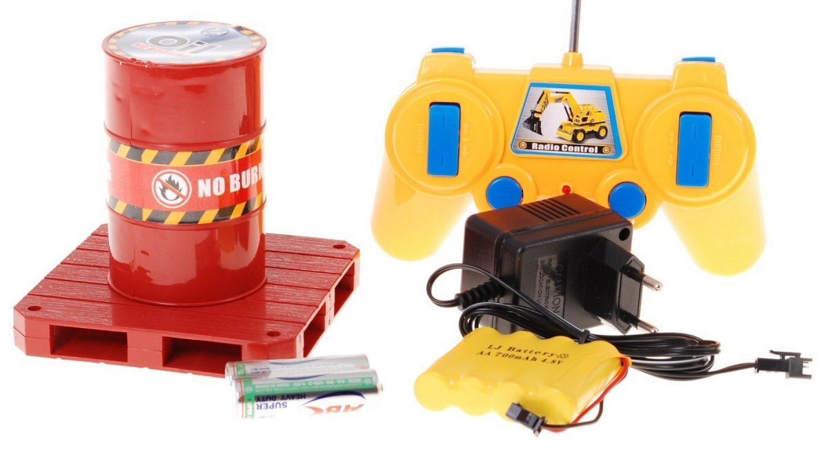 RC Gabelstapler Mit Anhänger – 1:24, Mit Licht, Sound, Nebel & 2 Akkus, Für Kinder Ab 3