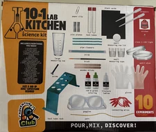 10 in 1 Lab Kitchen Science Kit Kids STEM Educational (36pc) Age 8+ NEW
