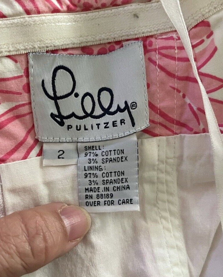 LILLY PULITZER Patchwork Strapless Multicolor Flo… - image 11