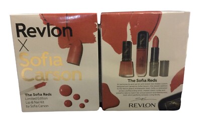 2pk Revlon X Sofia Carson The Sofia Reds Lip & Nail Kit Limited Edition (GS)