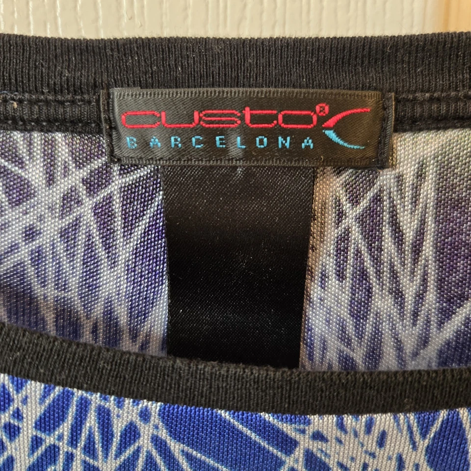 Top Custo Barcelona Talla S M Arte Para Usar Artístico Abstracto Colorido Malla L/S Hippy Foto 4 de 4