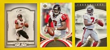 MICHAEL VICK, Atlanta Falcons, 3-card lot, 4x PRO BOWL, COLLEGE FOOTBALL HOF