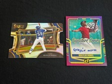 2024 Panini Select  Braylin Morel DIAMOND LEVEL DIE CUT PRIZM + PURPLE AUTO #/49