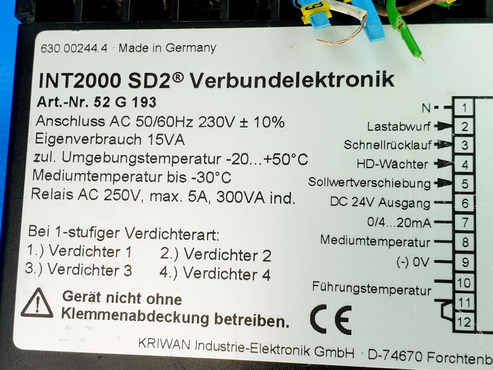 Kriwan INT2000 Verbundelektronik SD2 Digital Steuerung Inkl.MwSt - Bild 4 von 4