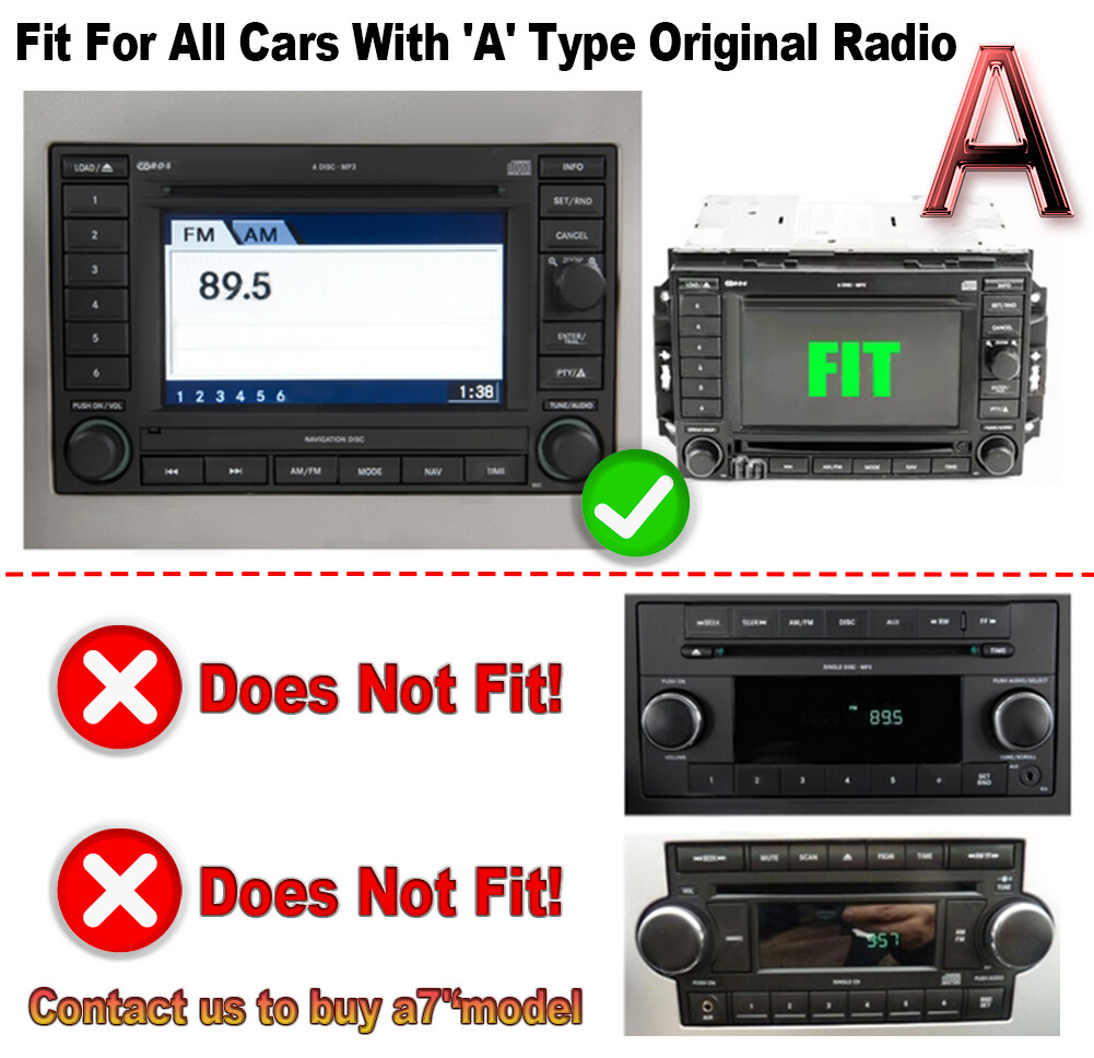 Smart Touchscreen Car Radio for C-harger Magnum 2005-2007