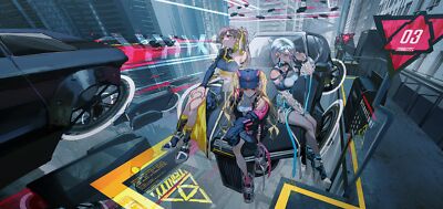Anime Rolua Noa Girls Cyberpunk Sitting Legs  Gaming Mat Desk 46265