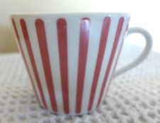 MELITTA ZÜRICH JUPP ERNST Streifen ROT Kaffeetassen 5-18 TOP-Zustand / 12 da
