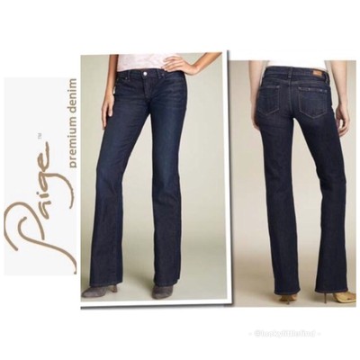 Paige Canyon Boot Petite Jeans Low Rise 