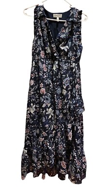 Jessica simpson ruffled maternity maxi dress outlet