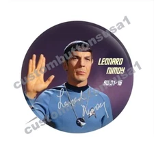 LEONARD NIMOY BUTTON - STAR TREK - MR. SPOCK - TV MEMORABILIA - PINBACK