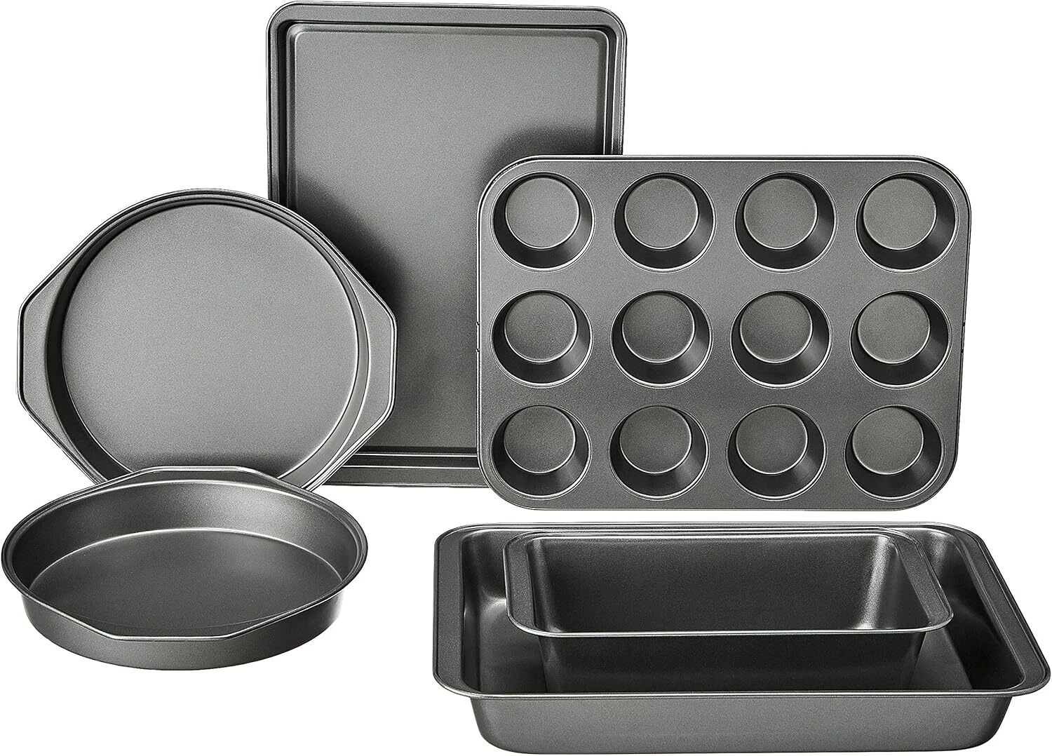 6 Piece Nonstick, Carbon Steel Oven Safe Bakeware 16.25 x 11.75 x 6.25 inches