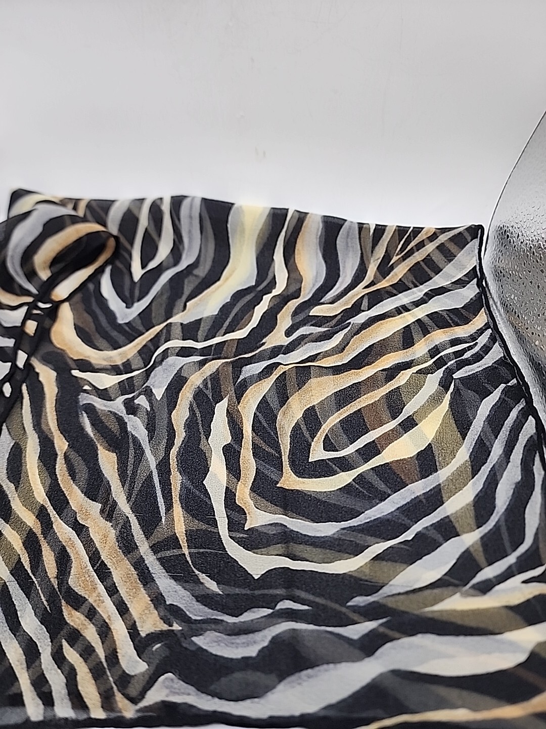 Vintage Scarf Signed Echo Rectangular Animal Prin… - image 5