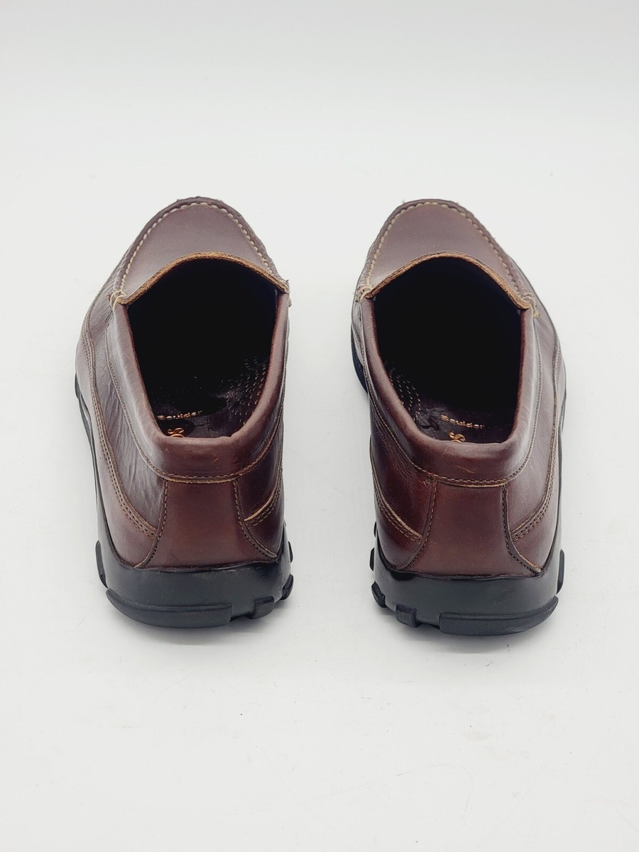 Allen Edmonds Boulder Dark Brown Leather Loafer Shoes Slip On Solid‎ Men Size 9D Allen Edmonds Boulder Dark Brown Leather Loafer Shoes Slip  main image 3