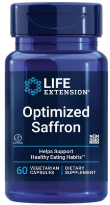 OPTIMIZED SAFFRON WEIGHT SUPPORT   60 Vege Capsules  LIFE EXTENSION