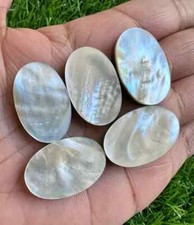 Natural Mother Of Pearl shells 20x30MM Oval Cabochon Loose Gemstone 5Pcs Lot .