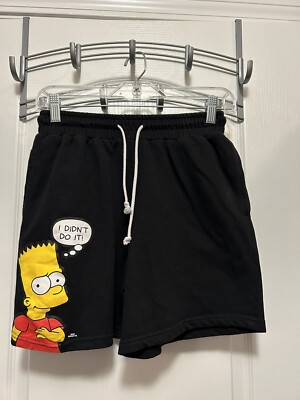 Forever 21 Drawstring Shorts Women's XS Black The Simpsons