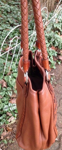 BRIGHTON TUSCANY Handtasche geflochten Fransen Quasten Leder Italien-Stil KEINE KOPIE - Bild 5 von 12