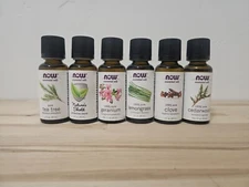 6x Now Foods - Natures Shield Tea Tree Geranium Lemongrass Clove Cedarwood Oils
