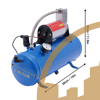 12V Auto Luftkompressor Druckluft Kompressor 100psi Mit 6L Tank Luftkompressor