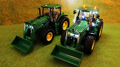 John Deere 7R Frontlader 1:32 Siku Control 6792 6795 +Lichterweiterung NEU Umbau - Bild 1 von 4