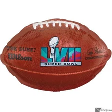 Anagram 2023 Super Bowl LVII Party Brown 19IN Football Football Standard Shap...