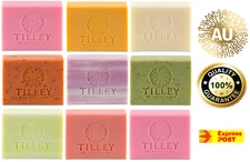 TILLEY VEGETABLE SOAP 100GM BARS - ROUGH CUT - NO MINIMUM BUY - EXP POST*