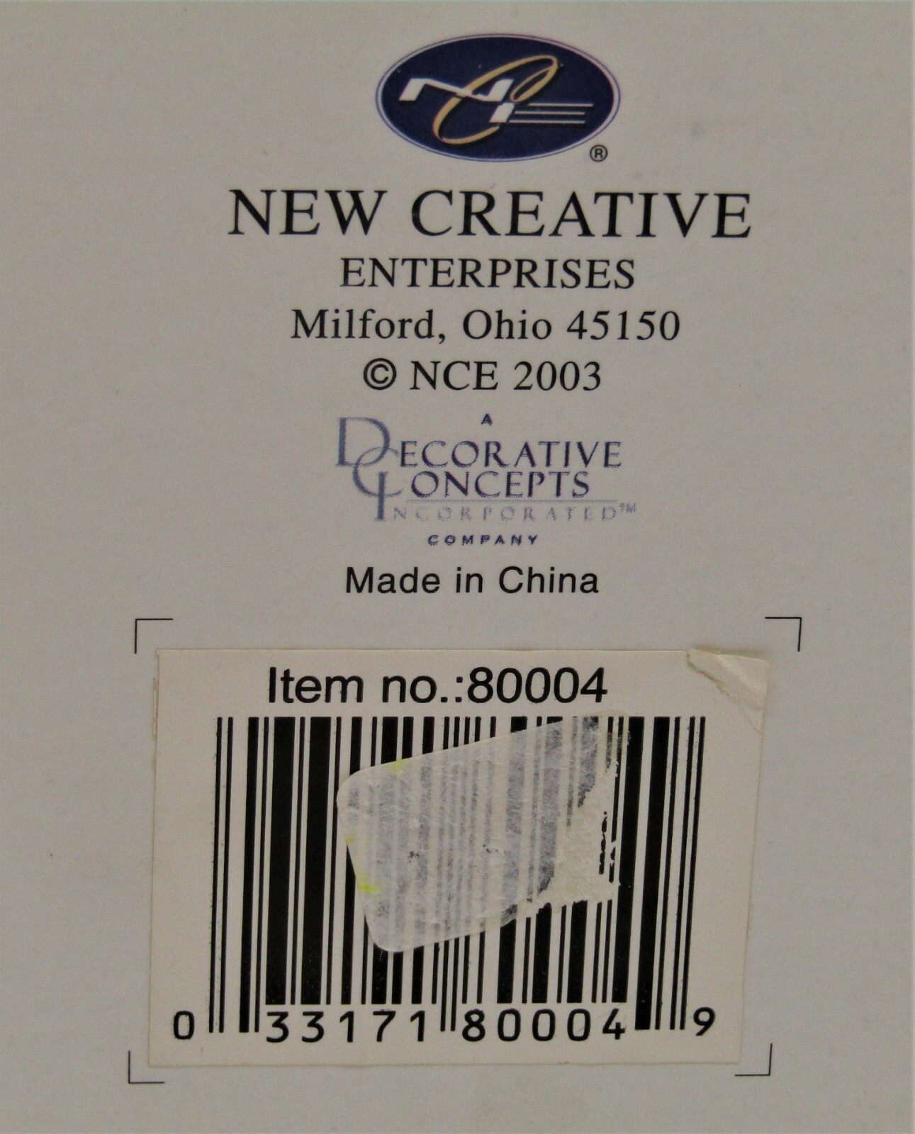 New Creative Enterprises, hand painted 10" wall clock. eBay