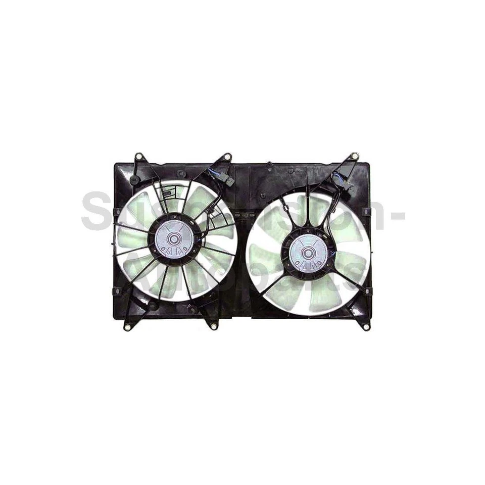 Ventilador condensador y radiador doble APDI para Toyota Highlander_S 2001 2002 2003 2004 Foto 3 de 3