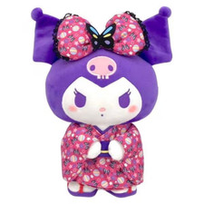 Sanrio Plush doll M Size KUROMI BUTTERFLY KIMONO Japan NEW