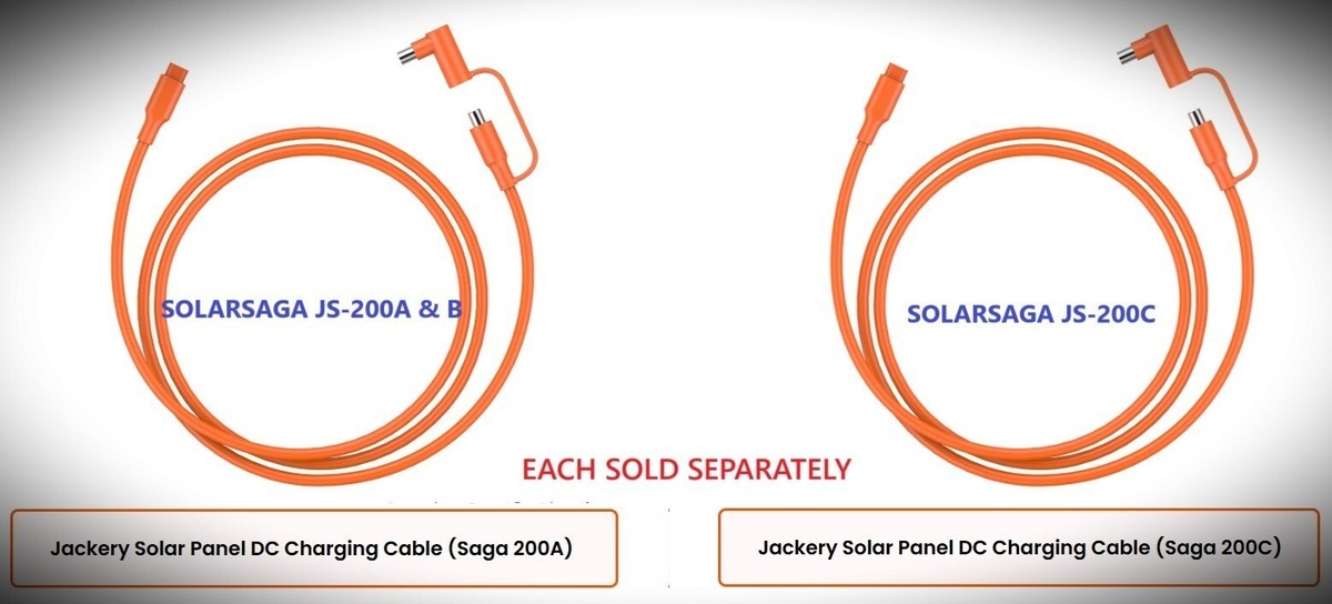 Jackery Solarsaga DC Charge Cable for Model JS-200 A, B OR C | eBay