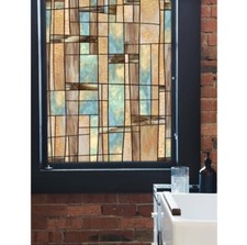 Home Privacy Glass Window Film Decorative Stained Etched Modern UV Artscape City