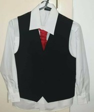 Next Boys Grey 3 Piece Set. Waistcoat, Shirt & Tie. Size