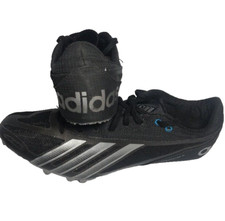 Adidas Sprintstar IV Black  Silver Mesh Spikes Men's Size 12 Tool Not Included
