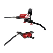 Hope Tech 4 E4 Disc Brake and Lever Set Red Front
