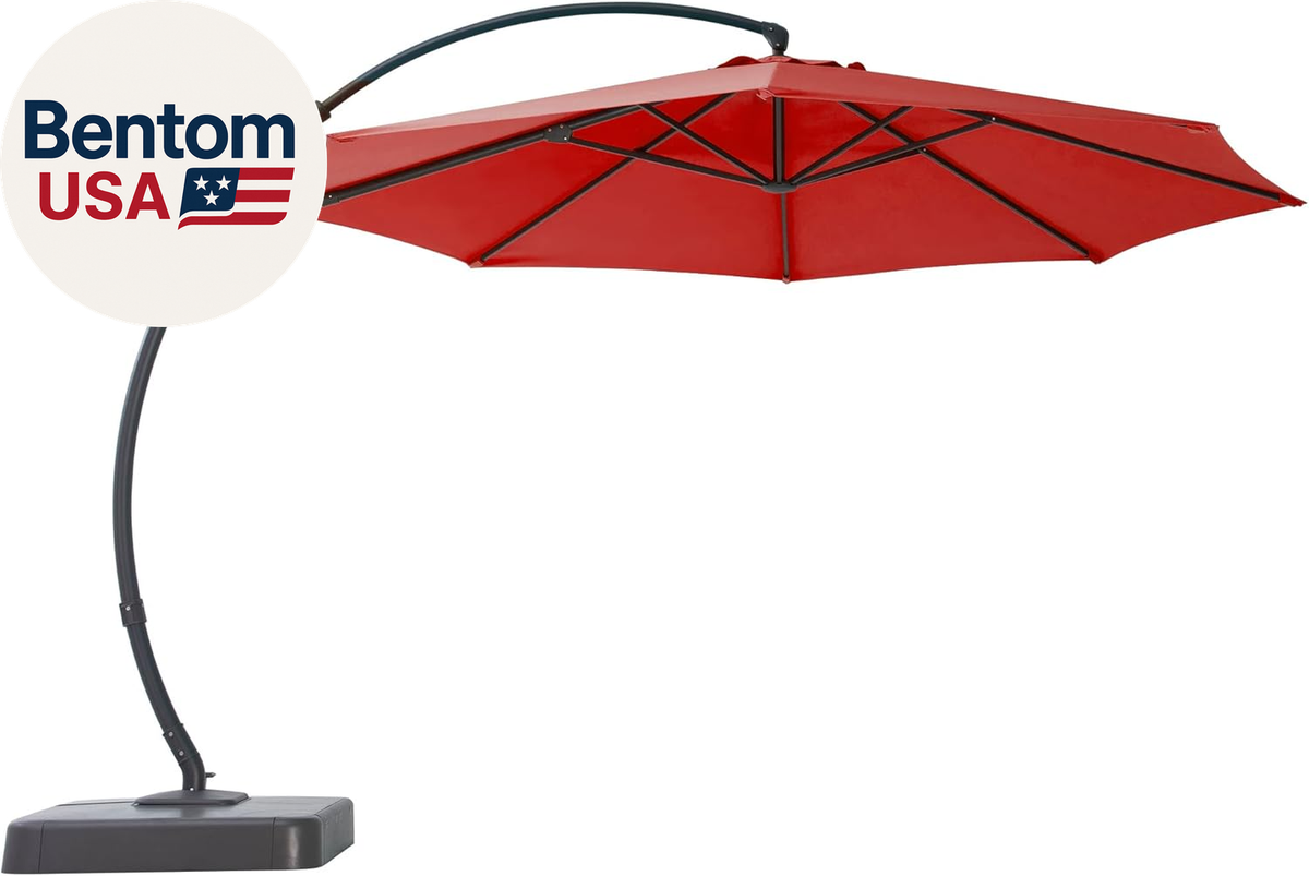 Outdoor Patio Umbrella with Base Included, 11 FT Deluxe Curvy Cantilever Umbrell | eBay Outdoor Patio Umbrella with Base Included, 11 FT Deluxe Curvy Cantilever Umbrell | eBay