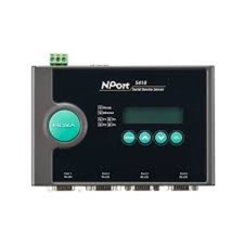 MOXA NPort 5410 w/Adapter - 4 Ports RS-232 Serial Device Server, 10/100,DB9 Male