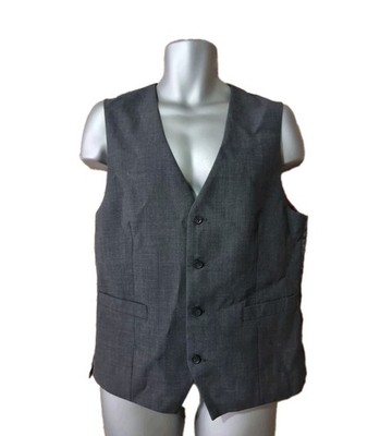 Skopes Weste Grau Wollmischung Smart Formal Herren 40R