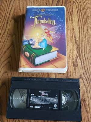 Thumbelina VHS Tape 1994 Animation Kids Family Movie Clamshell Case G/VG